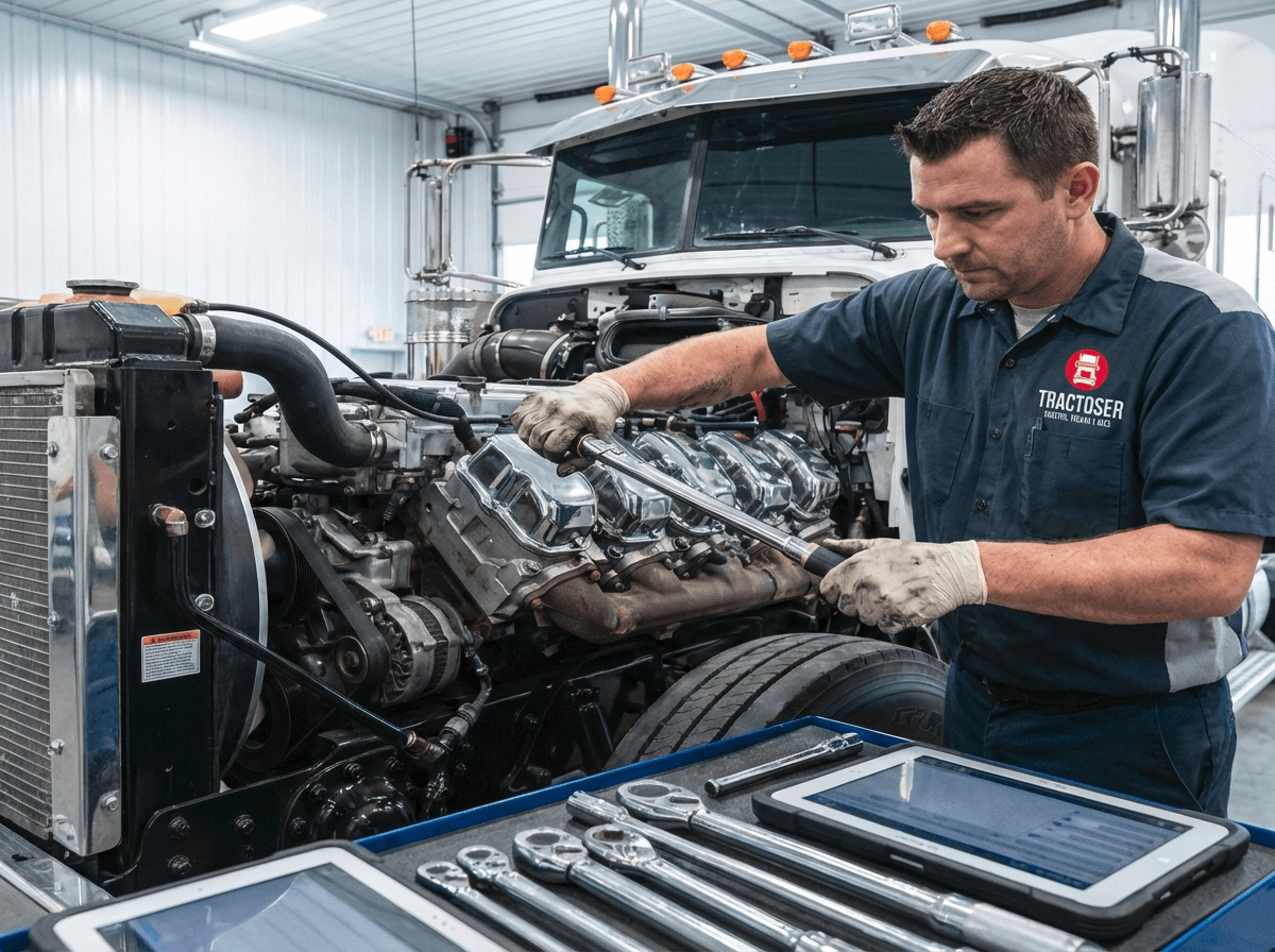 Mecánico trabajando